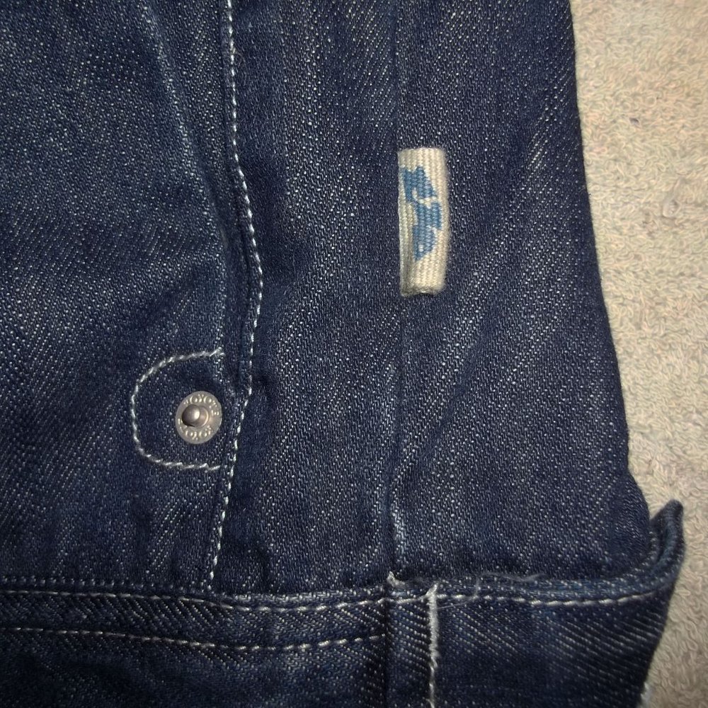 MONOPATIN South Korean Streetwear Double Zipper Skate Skateboard Denim Jacket M - Picture 11 of 12